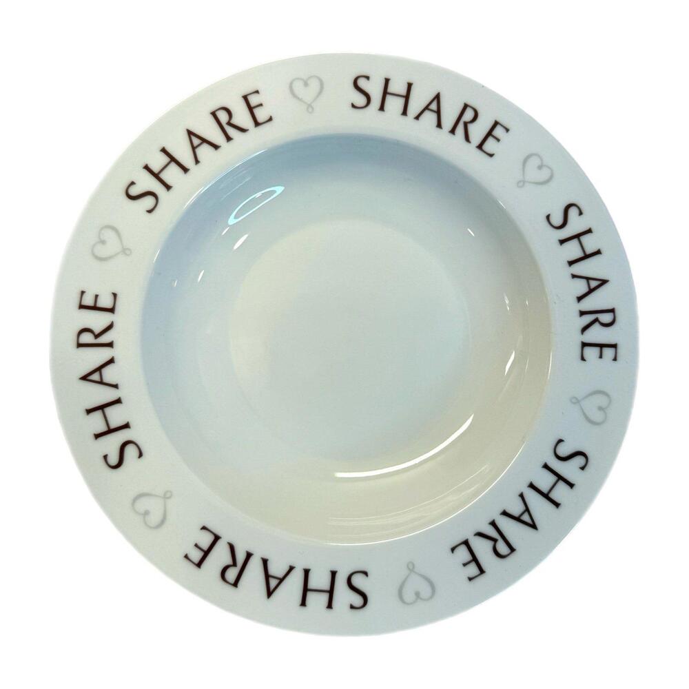 2015 Pampered Chef Share Rimmed Soup Bowl – Round Up From the Heart Collection